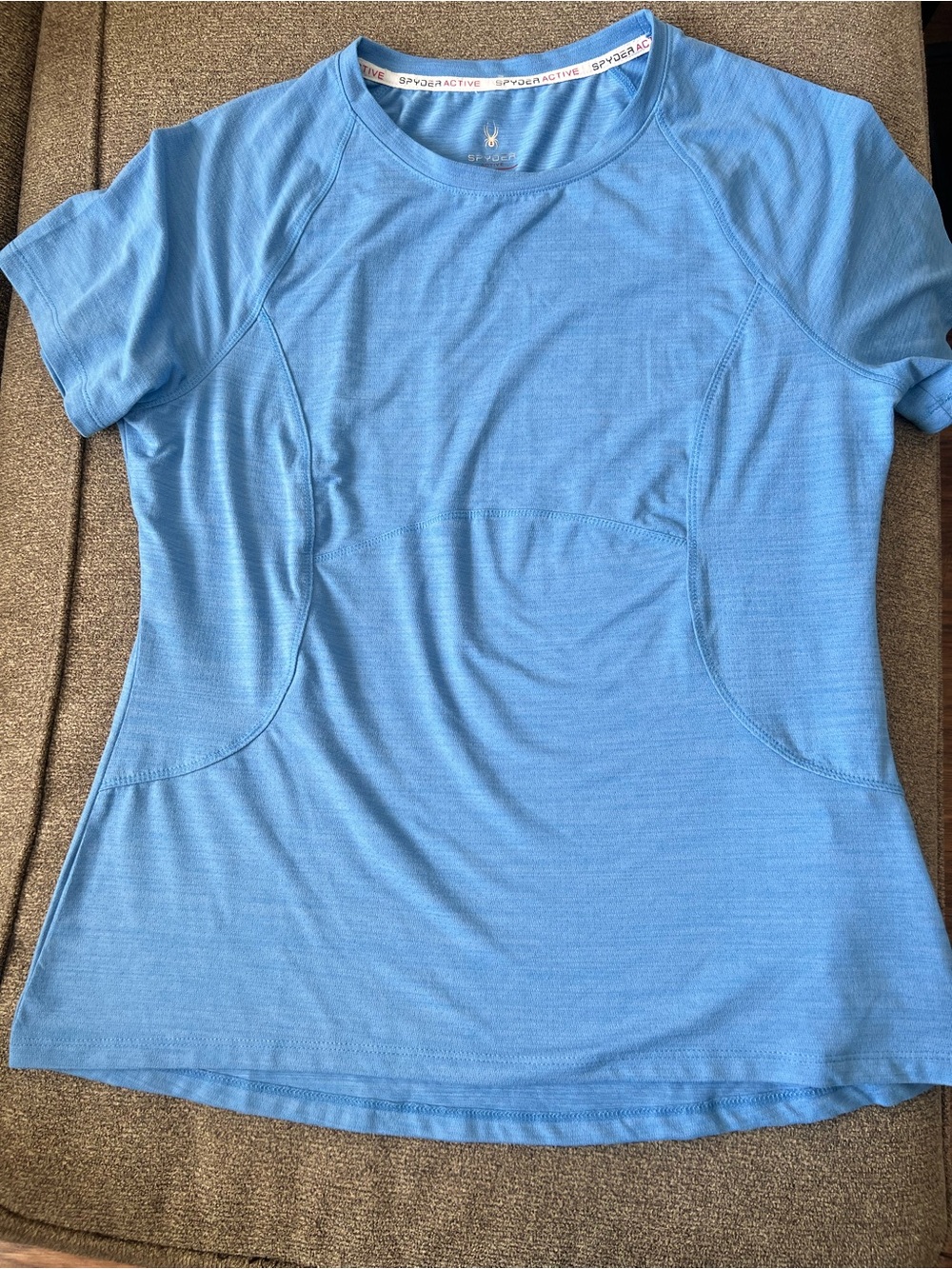 Spyder Women's Sky Blue Short Sleeve Performance Tee